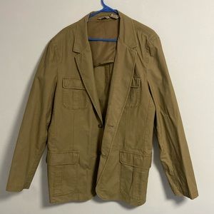 L.L. Bean Men’s 100% Cotton Khaki Blazer - 48 Tall